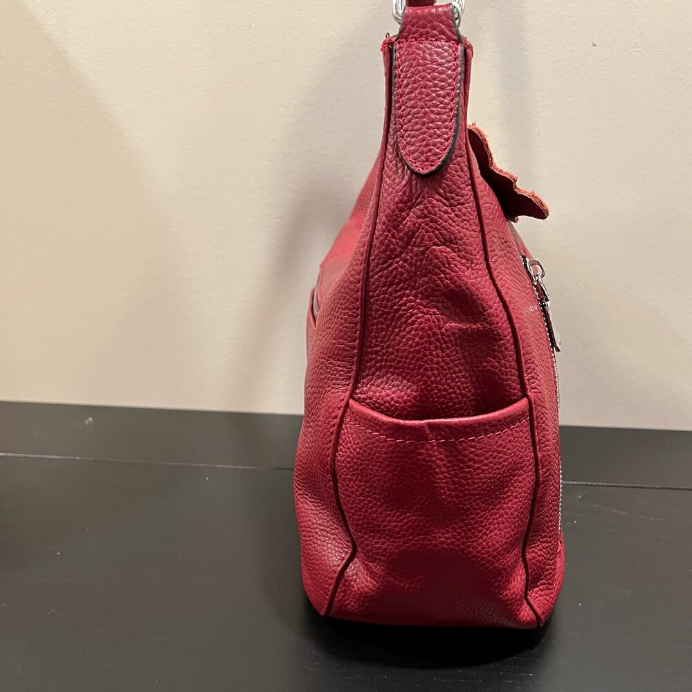NWT Over Earth Leather Shoulder Hobo Bag Purse - Picture 9 of 16